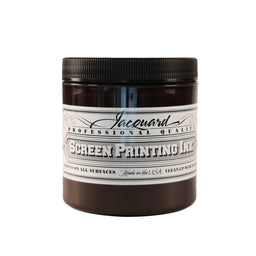 A jar of Jacquard Professional Water Based Screen Printing Ink in Brown.