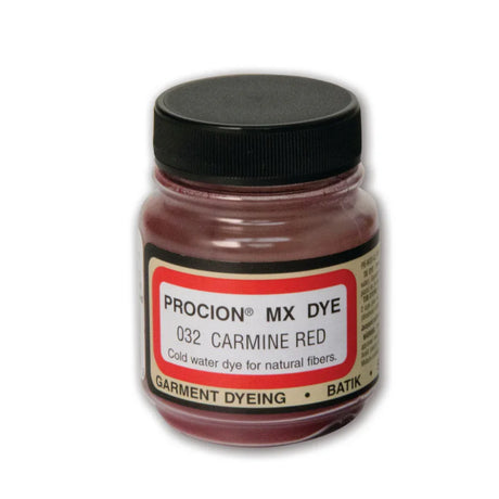 Jacquard Procion MX fabric dye jar in 032 Carmine Red
