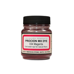 Procion MX Dye jar on a white background