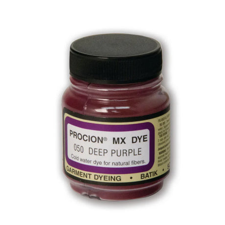 Jacquard Procion MX fabric dye jar in 050 Deep Purple.