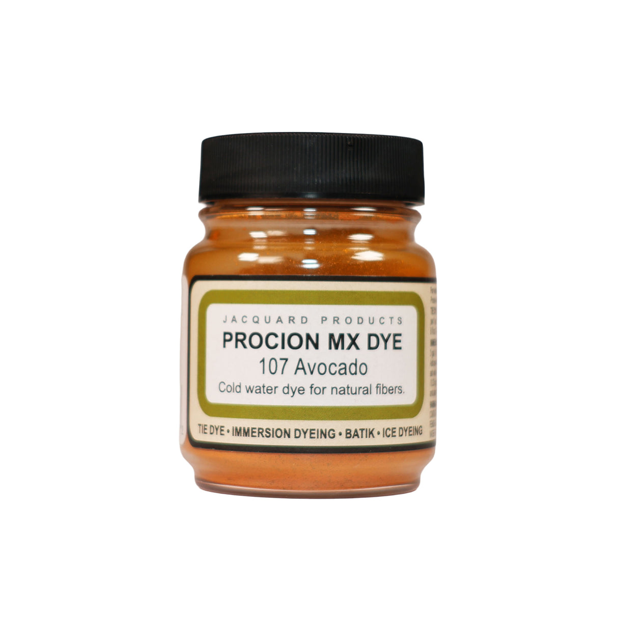 Procion MX Dye jar on a white background