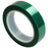Roll of green release tape on a white background