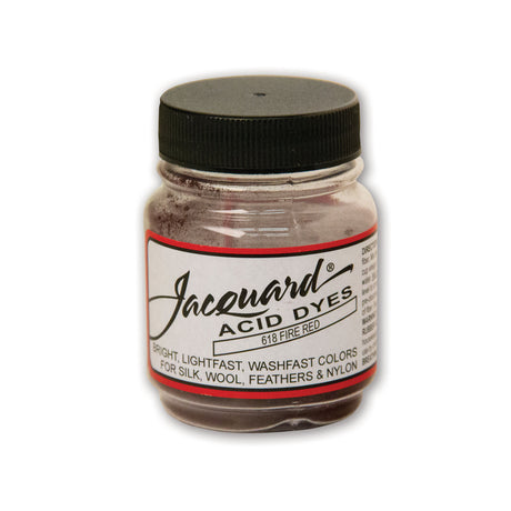 Jar of Jacquard Acid dye for dying yarn