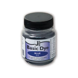 Jar of Jacquard Basic Dye Blue on a white background