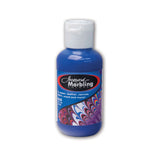 Blue bottle of Jacquard Marbling Blue paint on a white background