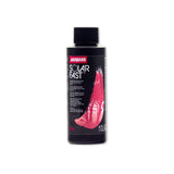 Bottle of Jacquard Solar Fast Red dye on a white background