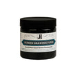 Jar of screen drawing fluid with a black lid on a white background