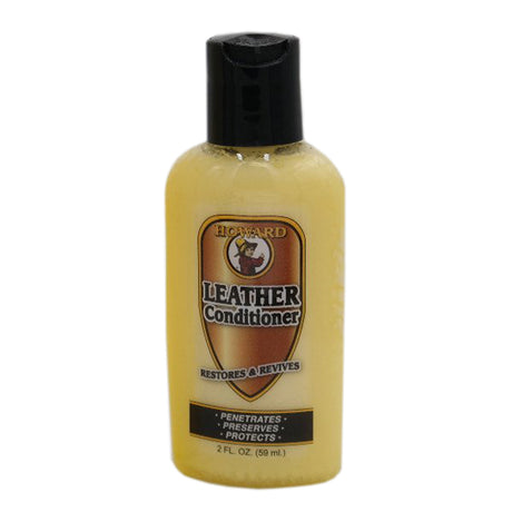 Bottle of Howard Leather Conditioner on a white background