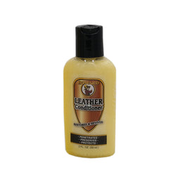 59ml Bottle of leather conditioner on a white background