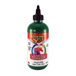 A bottle of Unicorn SPiT High Pigment Art Paint in Green.