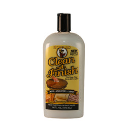 473 ml Bottle of 'Clean A Finish' cleaning solution on a white background