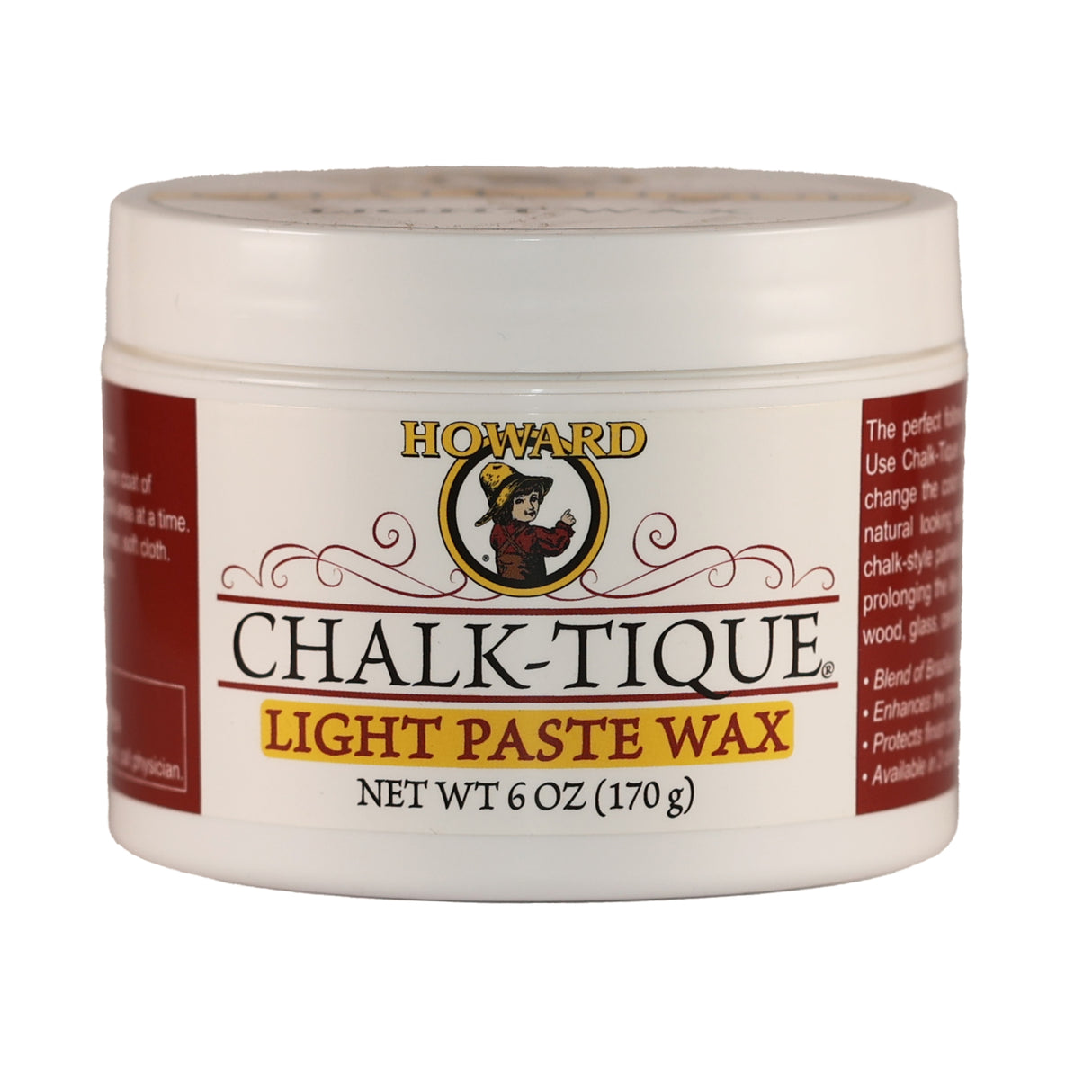 A container of Howard Chalk-Tique Light Paste Wax