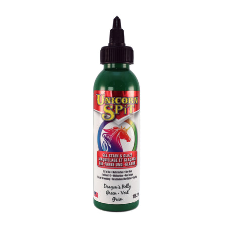 A bottle of Unicorn SPiT High Pigment Art Paint in Green.