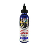 A bottle of Unicorn SPiT Sparkling Gel Stain in purple color with a label showing the brand and product name.