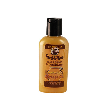 A very small bottle of Howard Feed-N-Wax Wood Polish & Conditioner 59 ml