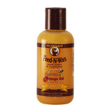 A small bottle of Howard Feed-N-Wax Wood Polish & Conditioner 140 ml