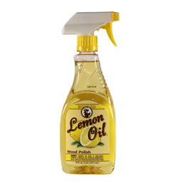 Spray bottle of Howard Products Lemon Oil wood polish 473 ml