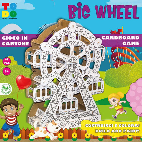 3d cardboard model set to build a Big Wheel (Ferris wheel)
