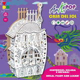 3d cardboard model kit of casa del sol