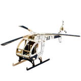 3d cardboard helicopter ready for painting
