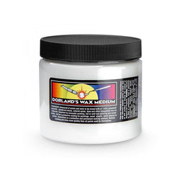 4oz Jar of Dorland's Wax Medium with black lid on a white background