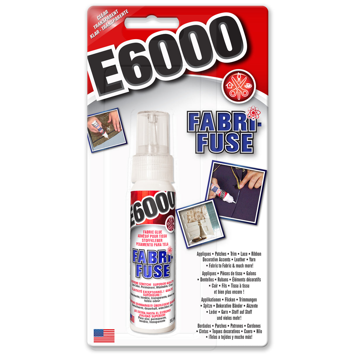 e6000 fabri-fuse bottle in packaging on a white background
