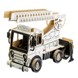 3d model of a cardboard fire truck ready for painting
