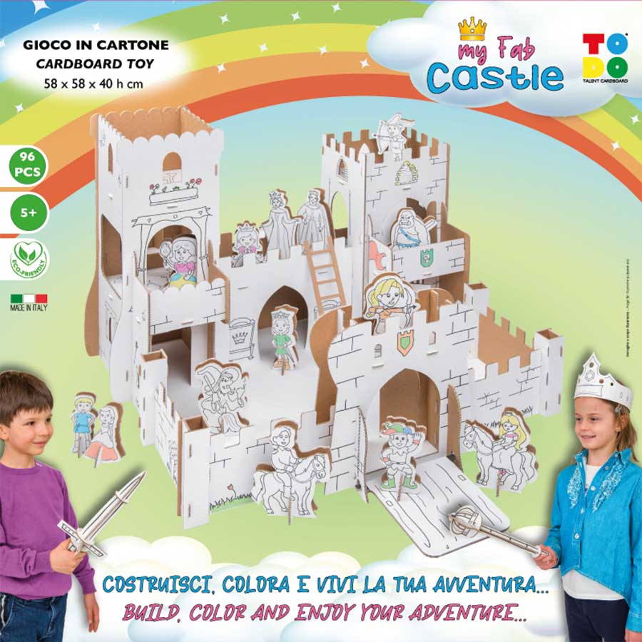 my fab castle cardboard 3d puzzle of a castle