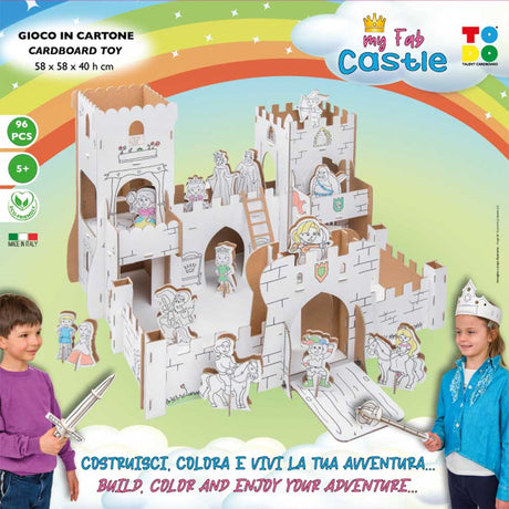 my fab castle cardboard 3d puzzle of a castle