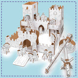 3d cardboard castle