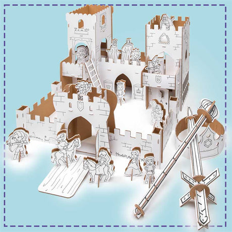 3d cardboard castle