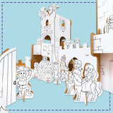 3d carboard cutout of a castle
