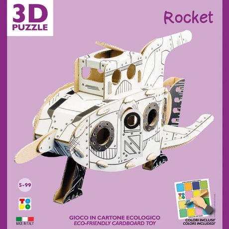 cardboard model kit to make a rocket