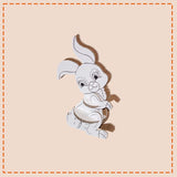 3d Cardboard model of a rabbit