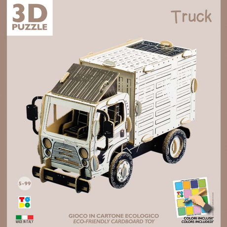 cardboard 3d puzzle kit of truck