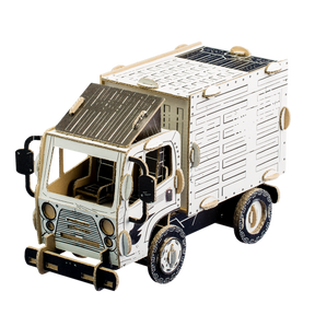 3d cardboard model of a lorry